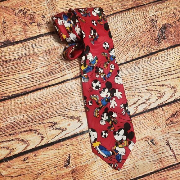 Disney Mickey Mouse Soccer Neck Tie - Picture 1 of 5